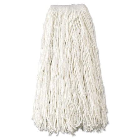 Rubbermaid Commercial 1 in Cut-End Wet Mop, White, Rayon, PK12 FGV41800WH00